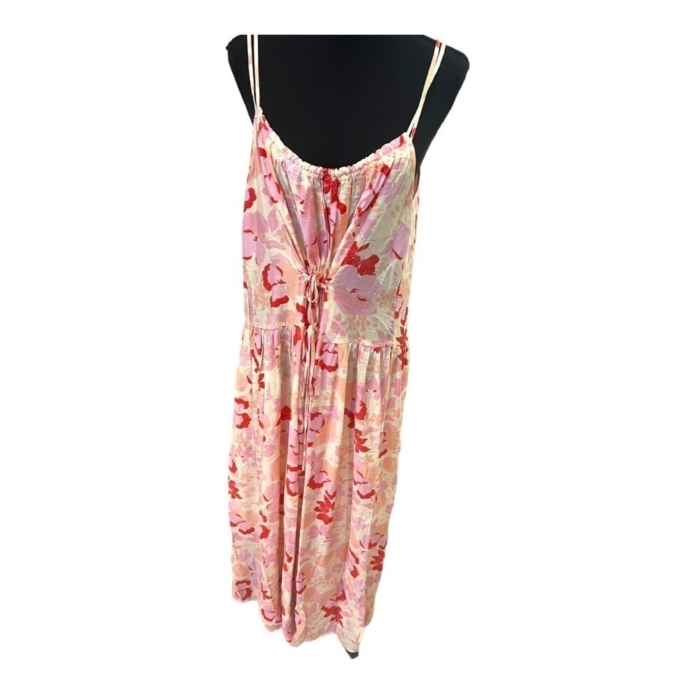Mng Pink Floral Maxi Dress Size 6